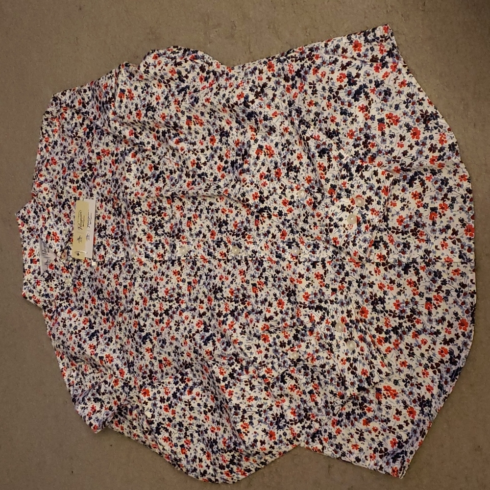 Original Penguin Floral Flower Dress Shirt - Picture 3 of 5